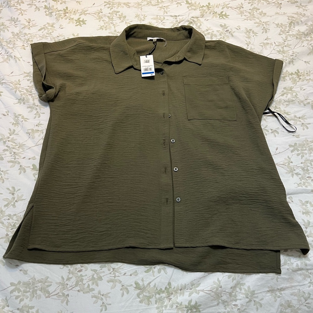 Calvin Klein Sage Green Casual Shirt